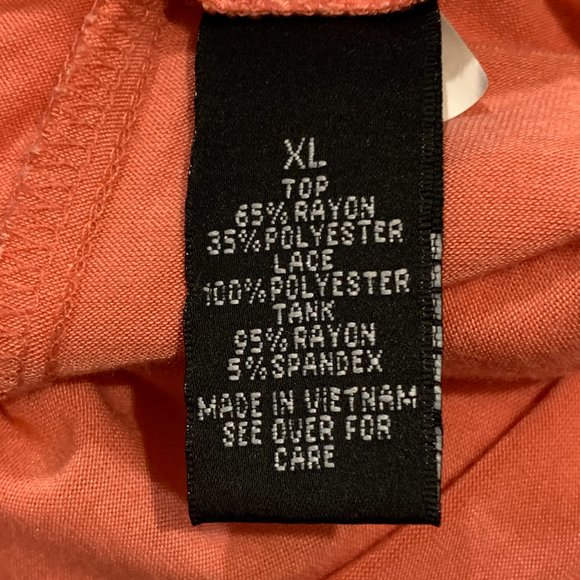 AB Studio Layered Eyelet Lace Tank Top - Picture 6 of 8